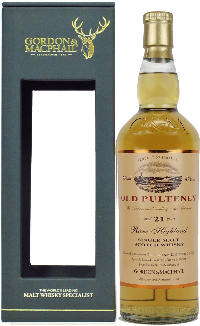 Old Pulteney 21 Year Old Single Malt Scotch Whisky (G&M Bottling)