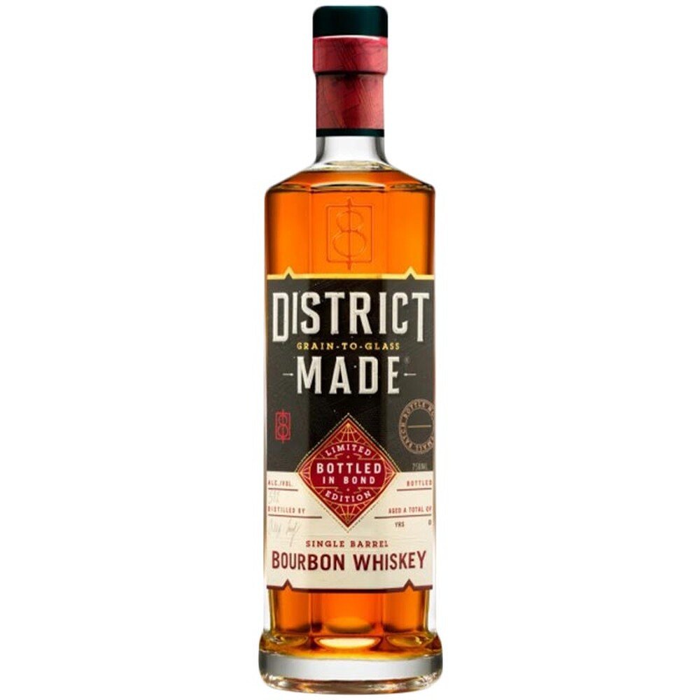 One Eight Distilling District Made Bottled in Bond Single Barrel Bourbon Whiskey