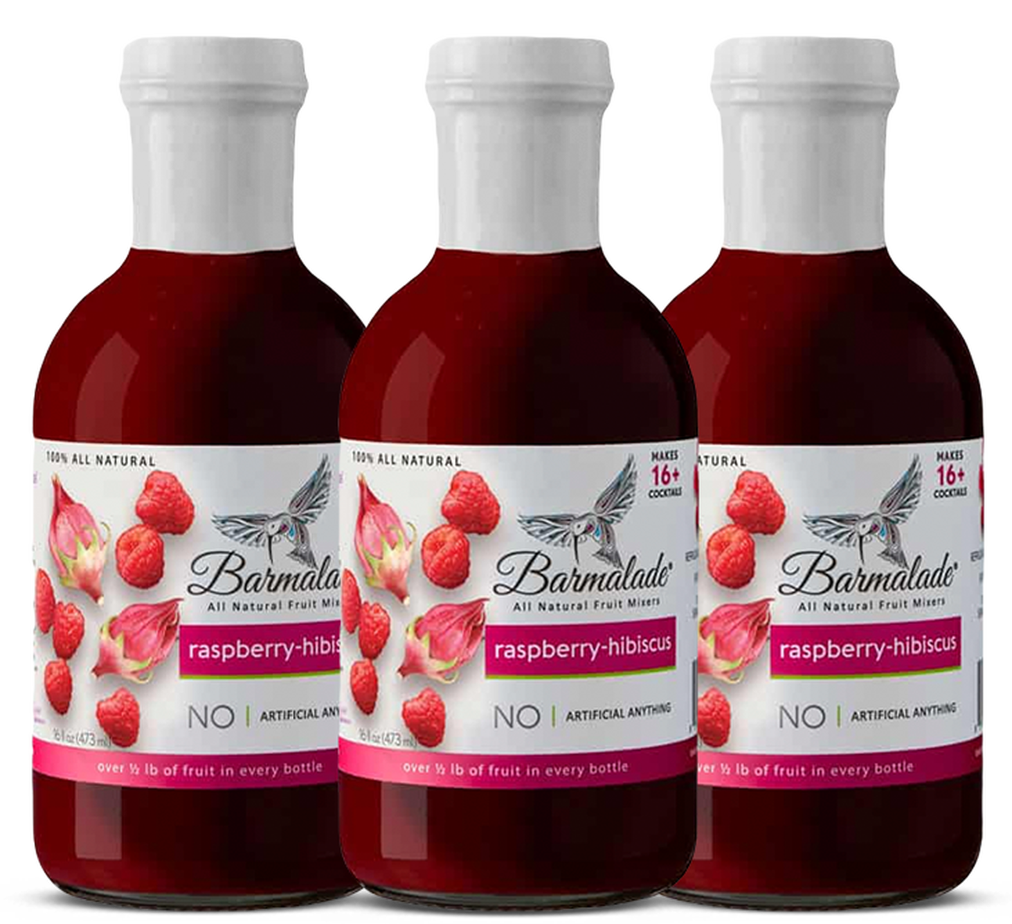 Barmalade Raspberry-Hibiscus Mixer 3-Pack