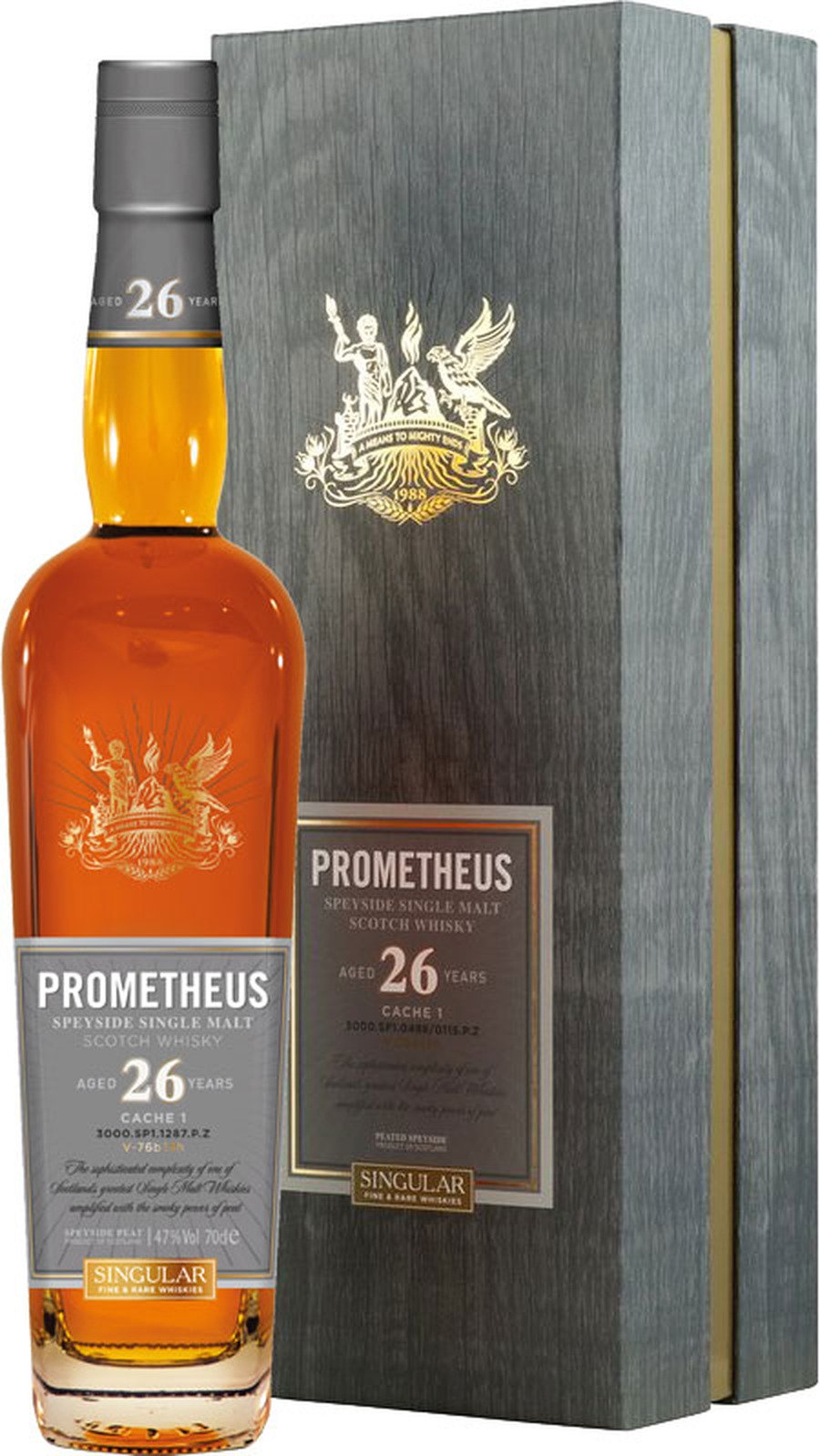 Prometheus 26 Year Old Speyside Single Malt Scotch Whisky Cache 1