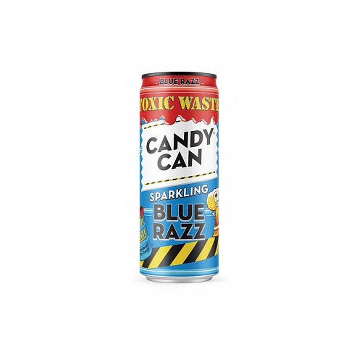Toxic Waste Candy Can Sour Blue Razz Sparkling Drink - 330ml
