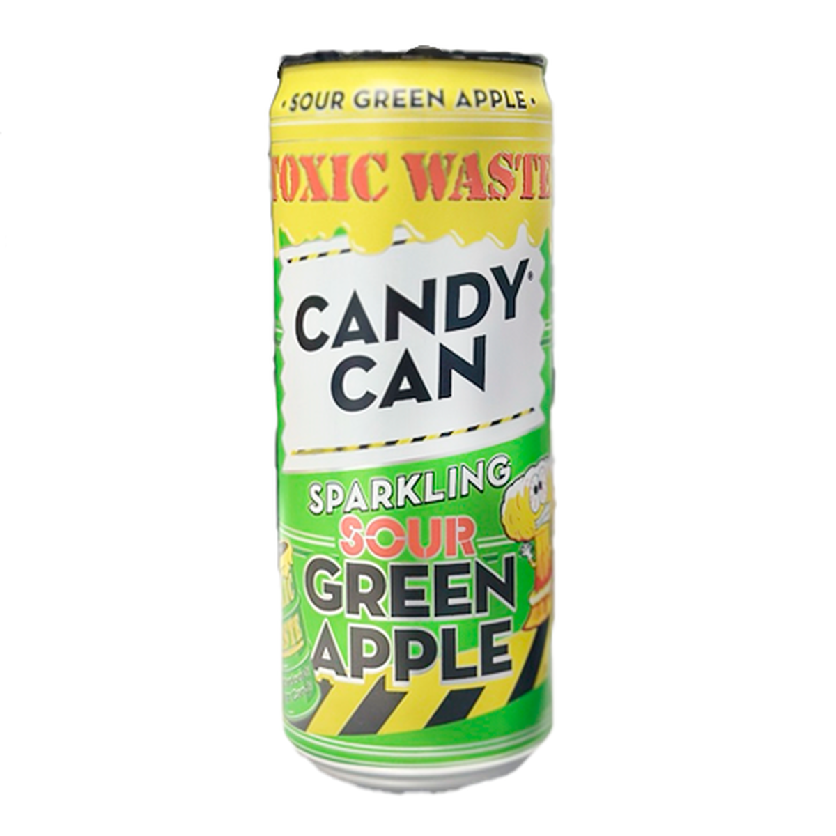 Toxic Waste Candy Can Sour Green Apple - 330ml Sparkling Drink