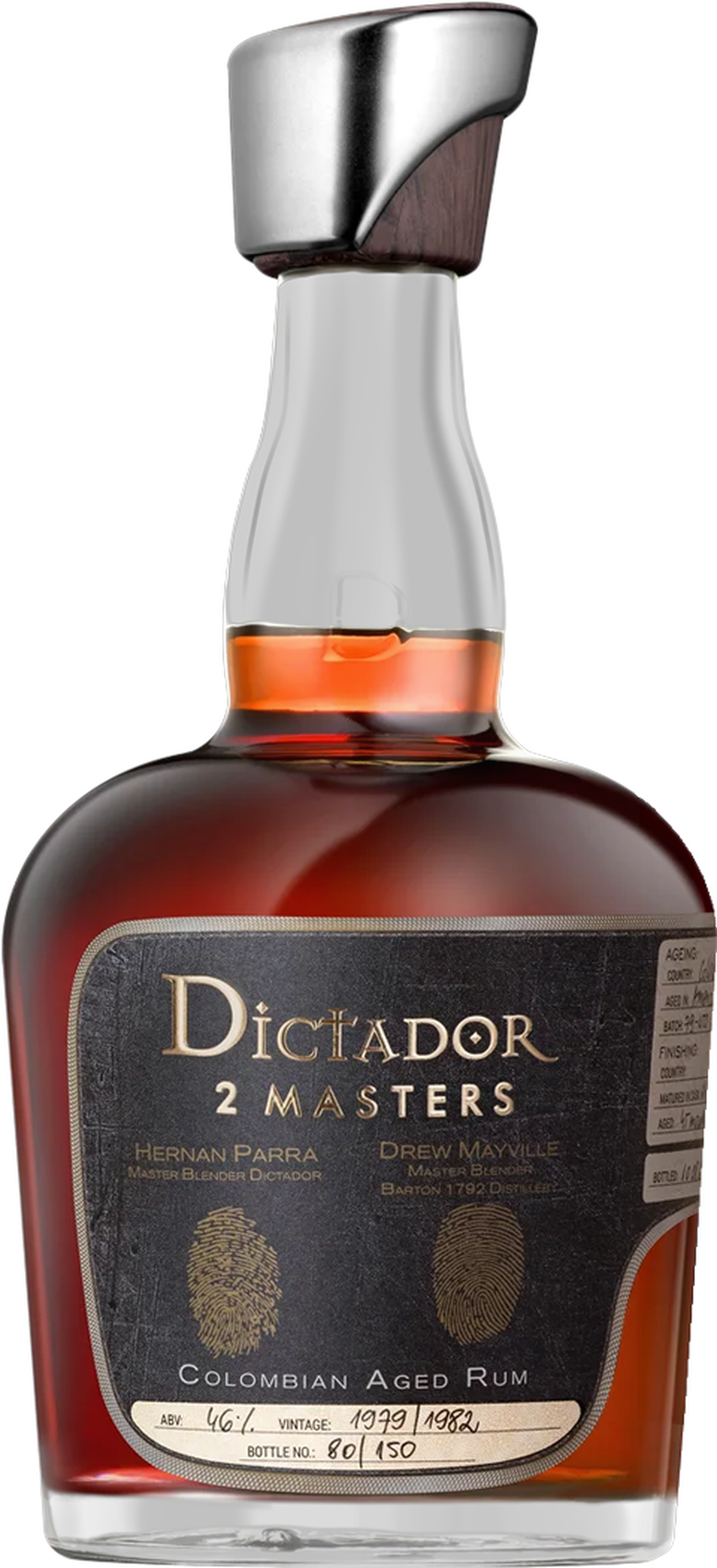 1979 Dictador '2 Masters Barton' Straight Rye Cask Rum