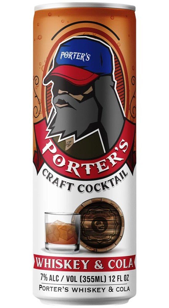 Porter’s Whiskey & Cola Cocktail 4-Pack
