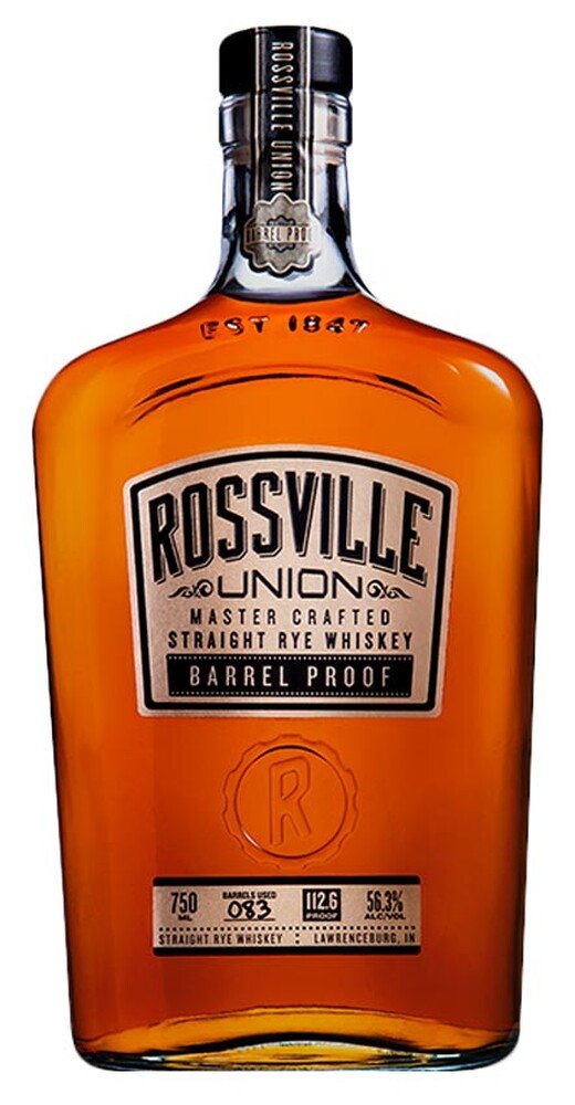 Rossville Union Master Crafted Barrel Proof Straight Rye Whiskey