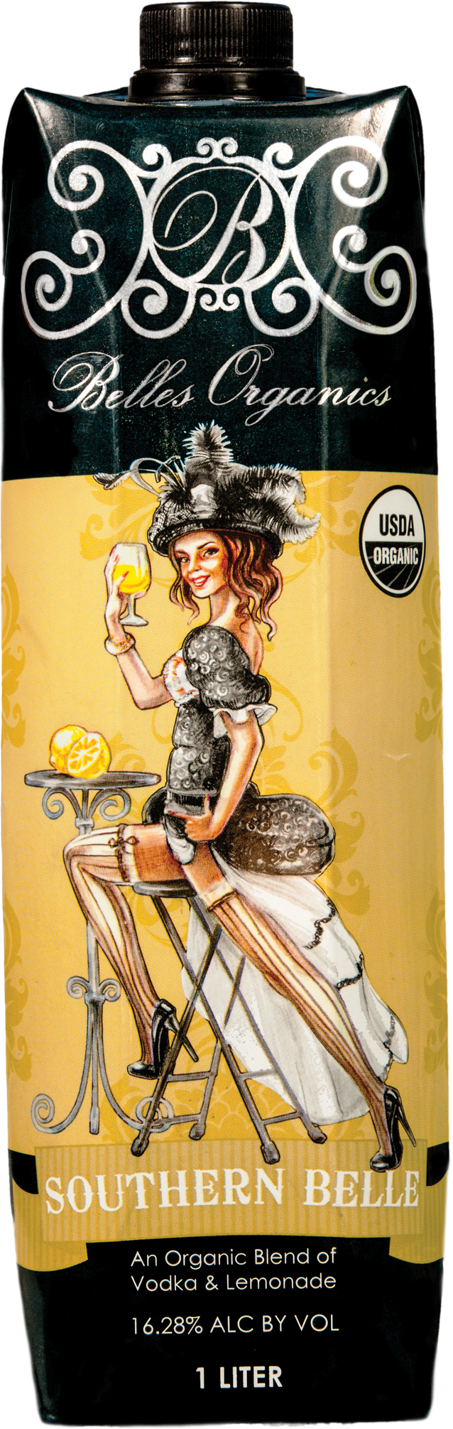 Belles Organic Ready-to-Drink Cocktails - Southern Belle (1L)