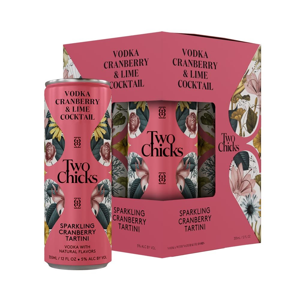 Two Chicks Sparkling Cranberry Tartini 4-Pack