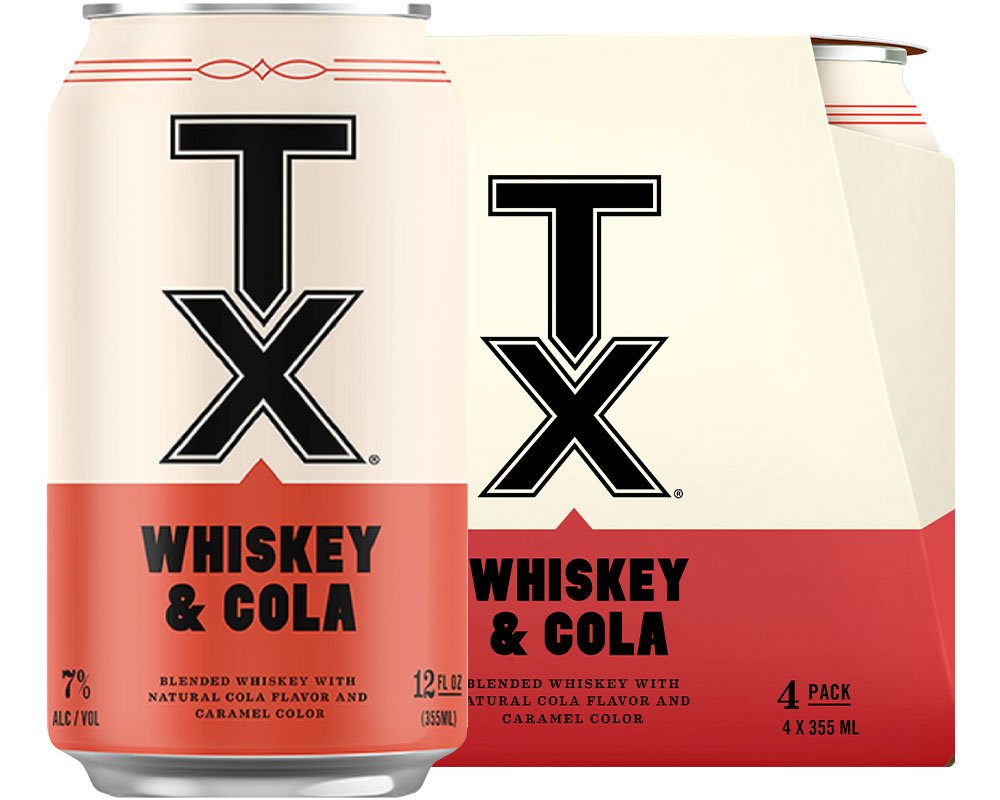 TX Whiskey and Cola Cocktail 4-Pack
