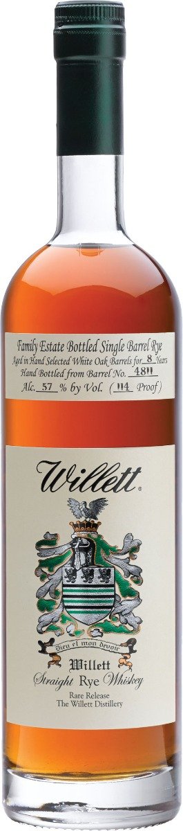 Willett 8 Year Old Single Barrel Straight Rye Whiskey